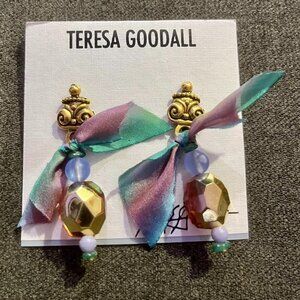 New Teresa Goodall Ribbon Boho Earrings